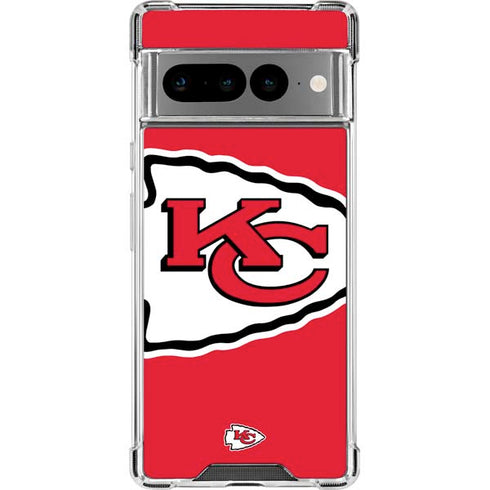 NFL Kansas City Chiefs Large Logo Google Pixel 7 Pro Clear Case